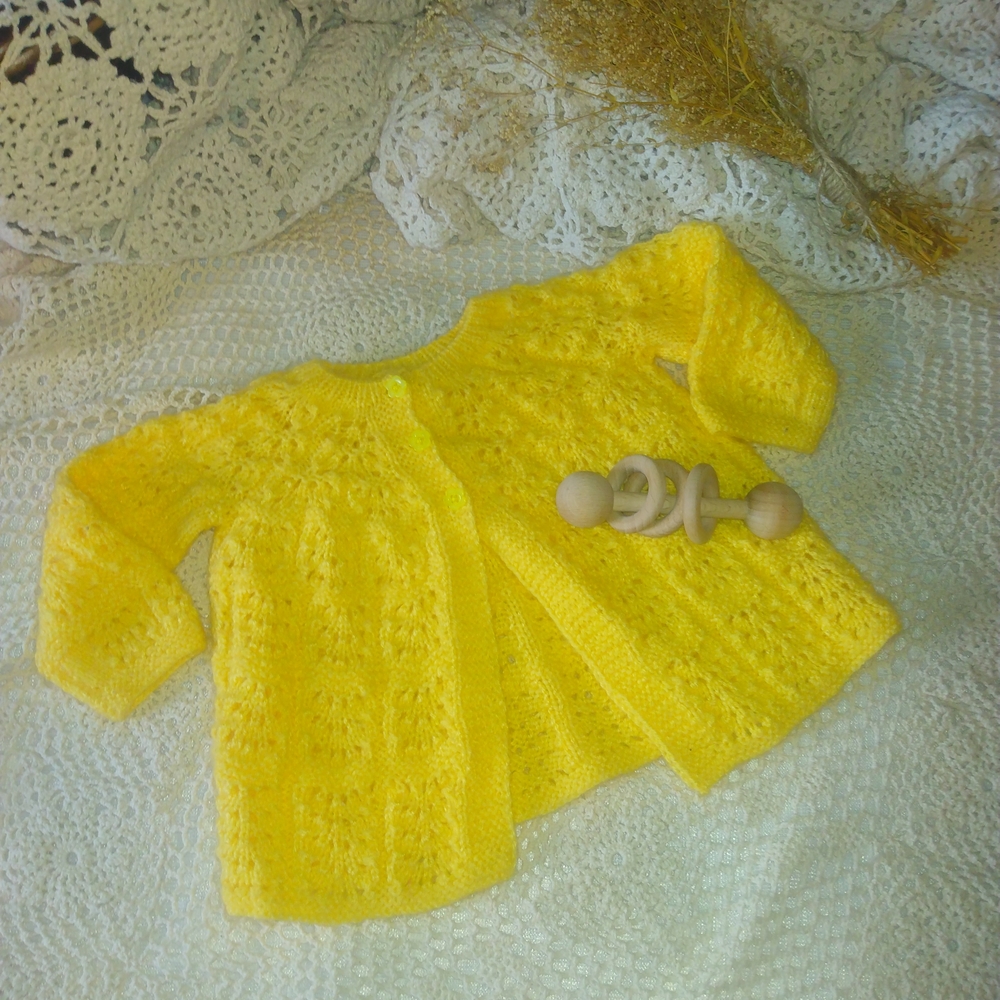 Vintage Yellow Kids Sweater - Picture 2 of 3